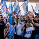 Vinícius Ferro durante campanha a deputado federal no Maranhão em 2026